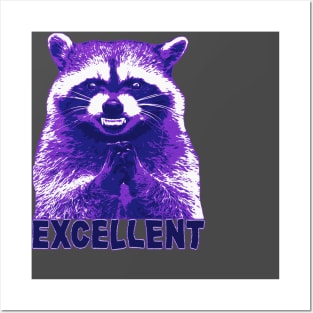 Purple Raccoon Meme Posters and Art